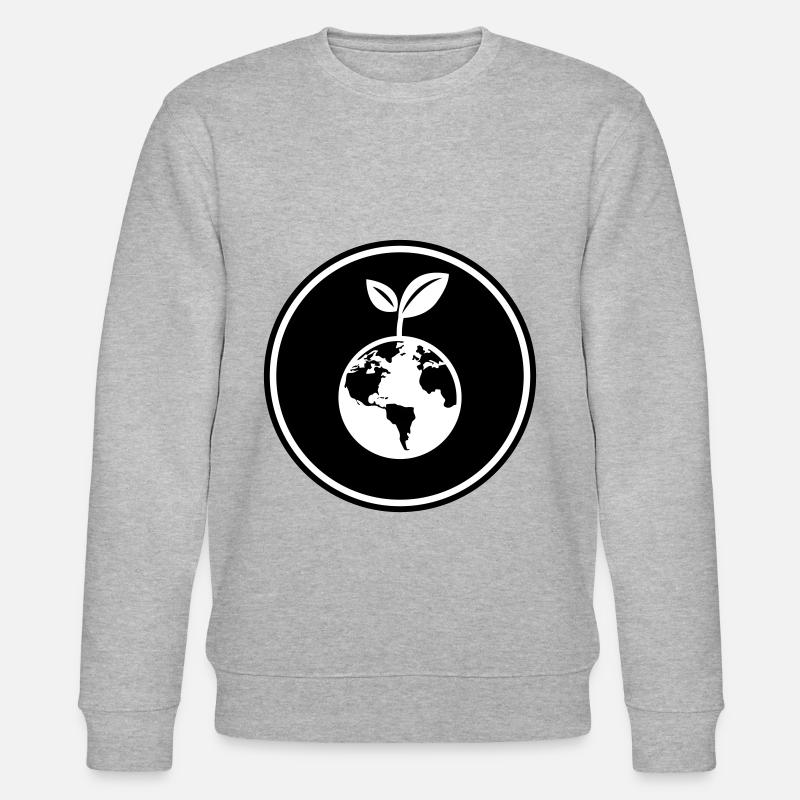 Planète Terre - Sweat bio CHANGER Stanley/Stella Unisexe - gris chiné