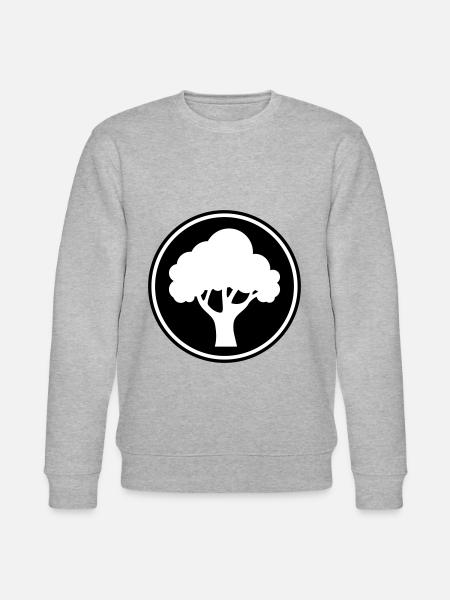 Tree Nature Symbol - Stanley/Stella CHANGER Unisex Organic Sweatshirt - heather grey