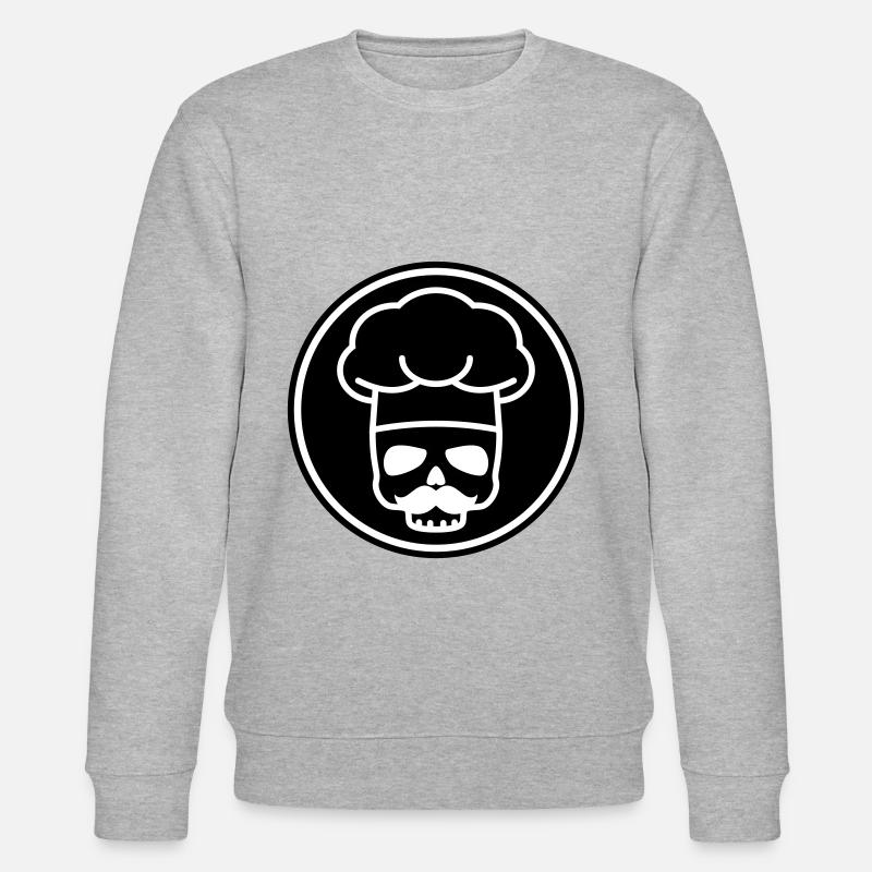 Icône du crâne de Koch - Sweat bio CHANGER Stanley/Stella Unisexe - gris chiné