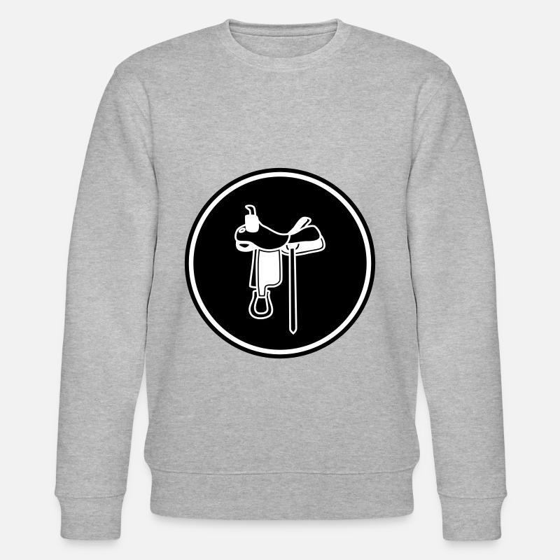 Sattel Symbol - Stanley/Stella Unisex Bio-Sweatshirt CHANGER  - Grau meliert