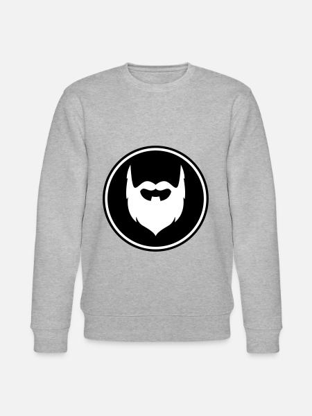 Beard symbol - Stanley/Stella CHANGER Unisex Organic Sweatshirt - heather grey