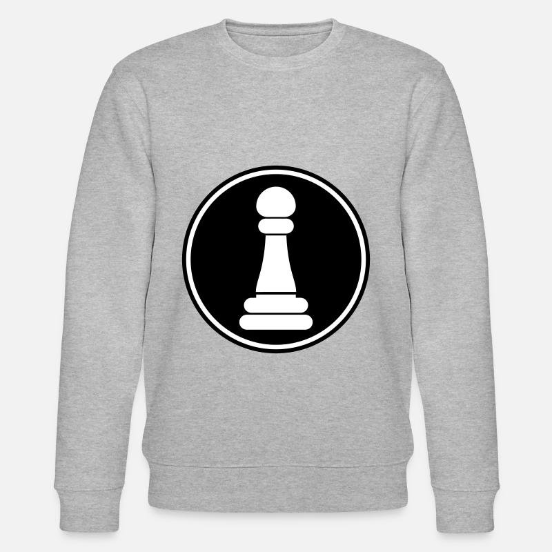 Pièce d'échecs pion évêque - Sweat bio CHANGER Stanley/Stella Unisexe - gris chiné
