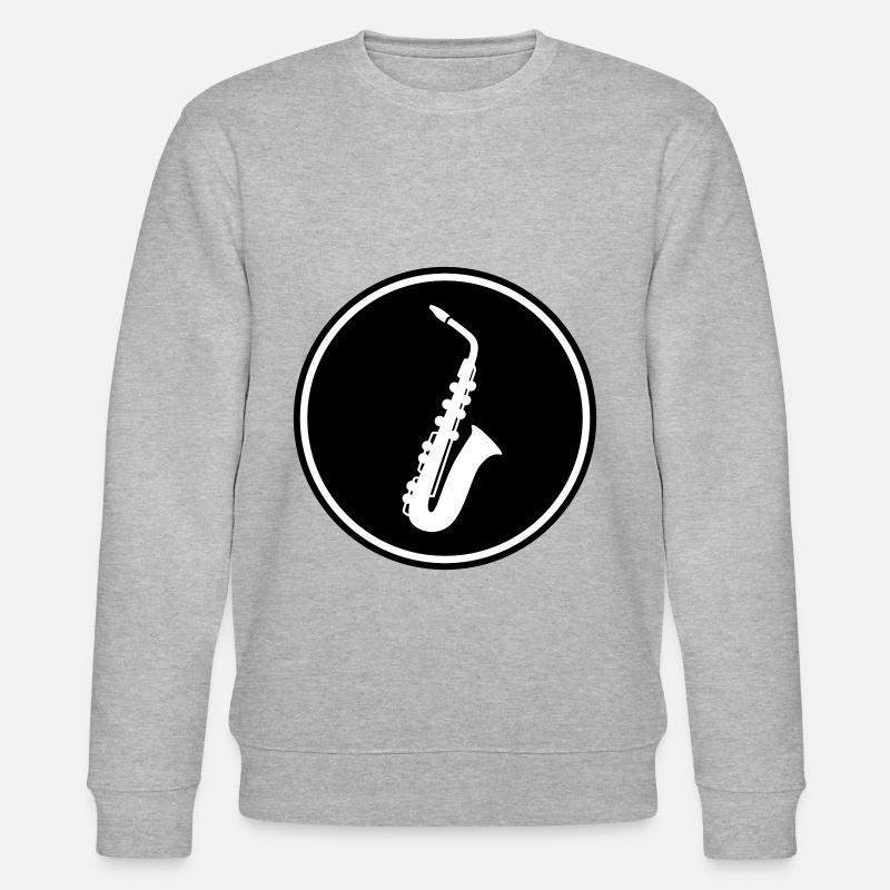Trompete Symbol - Stanley/Stella Unisex Bio-Sweatshirt CHANGER - Grau meliert