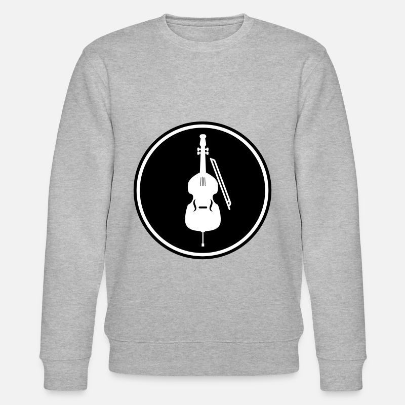 Violin icon symbol - Stanley/Stella CHANGER Unisex Organic Sweatshirt - heather grey