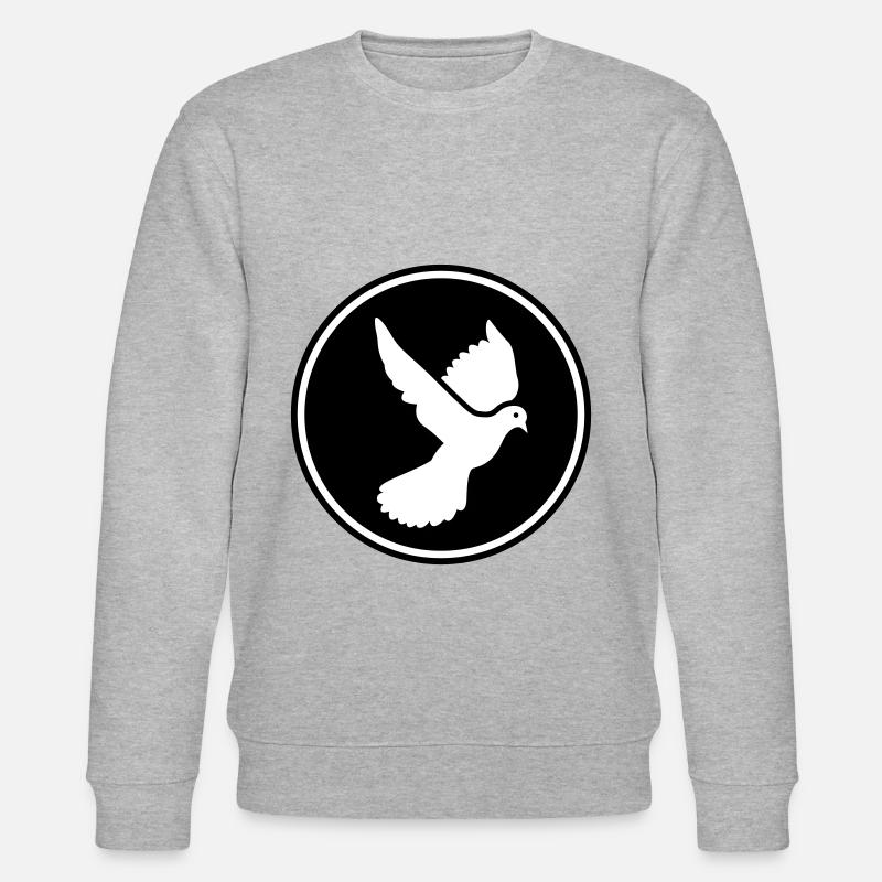 Symbole de colombe - Sweat bio CHANGER Stanley/Stella Unisexe - gris chiné