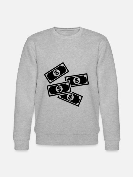 Symbole d’argent liquide - Sweat bio CHANGER Stanley/Stella Unisexe - gris chiné