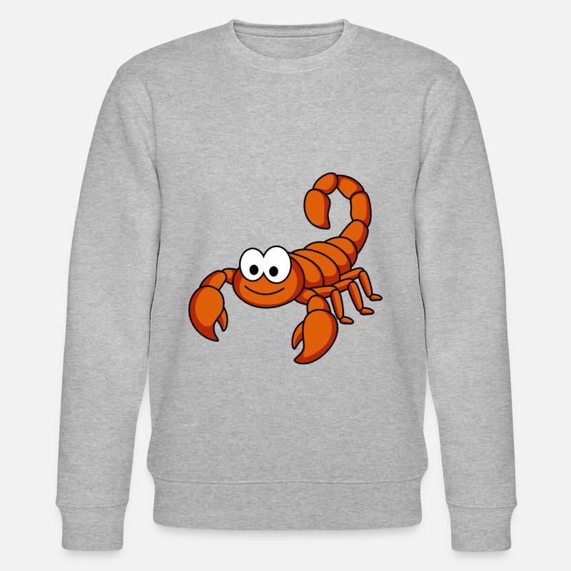 Skorpion Comic Tier - Stanley/Stella Unisex Bio-Sweatshirt CHANGER  - Grau meliert