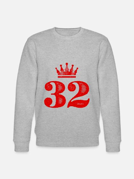 32 Couronne numérique - Sweat bio CHANGER Stanley/Stella Unisexe - gris chiné