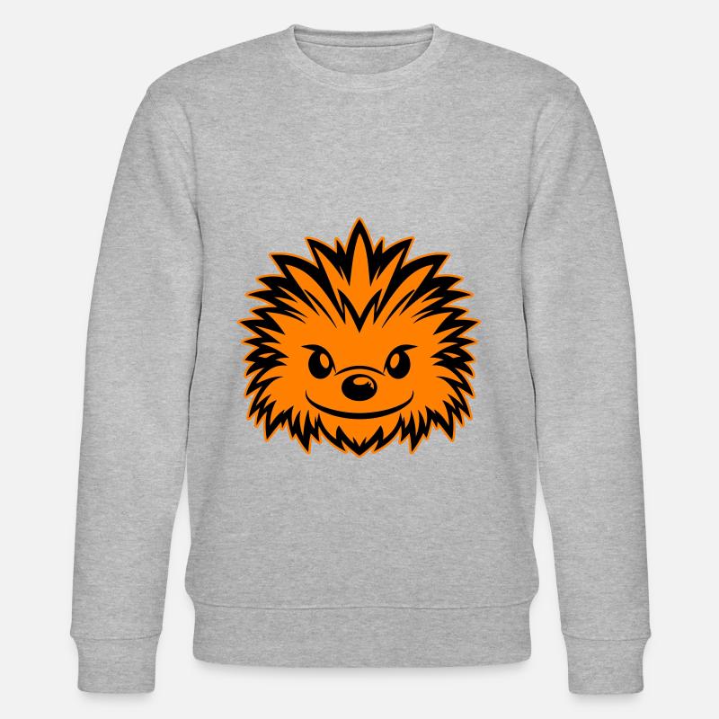 Igel Comic - Stanley/Stella Unisex Bio-Sweatshirt CHANGER  - Grau meliert