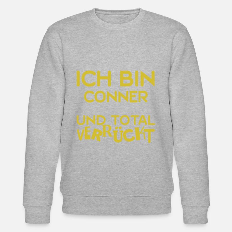 Verrückt Conner - Stanley/Stella Unisex Bio-Sweatshirt CHANGER  - Grau meliert