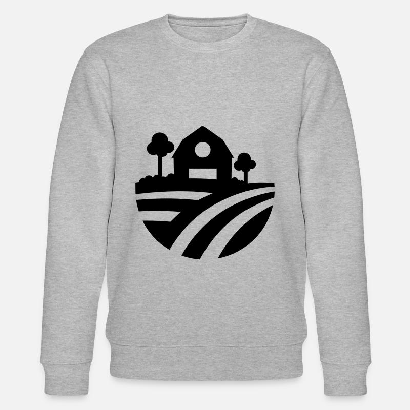 Farm Ernte icon - Stanley/Stella Unisex Bio-Sweatshirt CHANGER  - Grau meliert