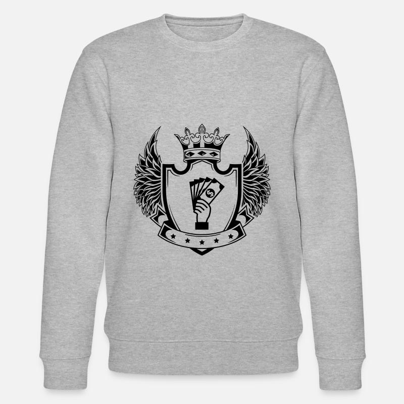 Symbole du bouclier d’argent - Sweat bio CHANGER Stanley/Stella Unisexe - gris chiné