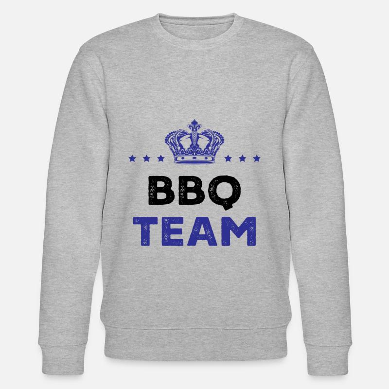 Bbq Team - Stanley/Stella Unisex Bio-Sweatshirt CHANGER  - Grau meliert