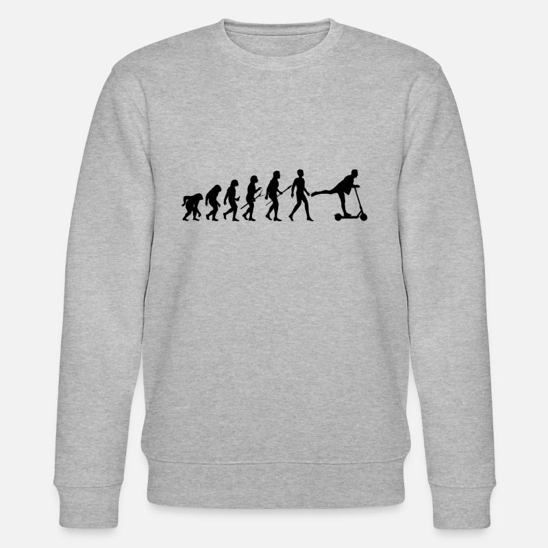 Escooter E-Scooter Evolution - Stanley/Stella CHANGER Unisex Organic Sweatshirt - heather grey