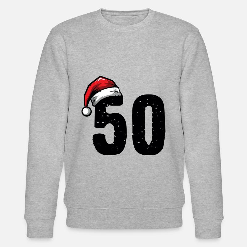 50 Numéro de Noël - Sweat bio CHANGER Stanley/Stella Unisexe - gris chiné