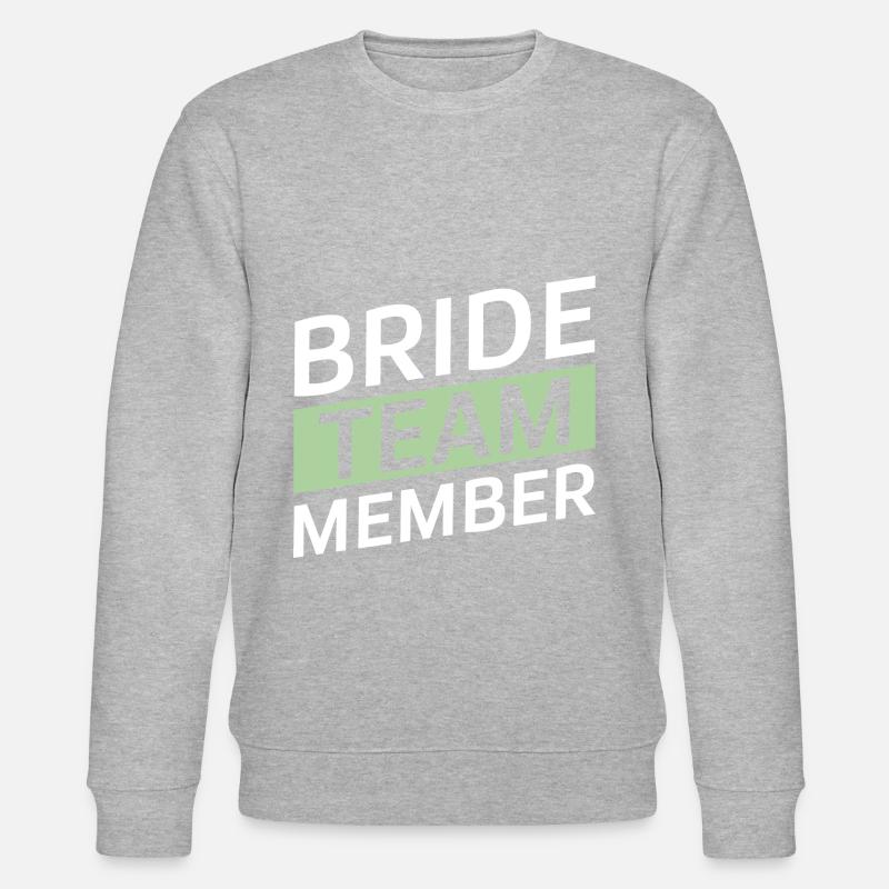 Bride Team - Stanley/Stella Unisex Bio-Sweatshirt CHANGER  - Grau meliert