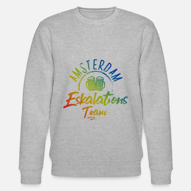 Escalade à Amsterdam - Sweat bio CHANGER Stanley/Stella Unisexe - gris chiné