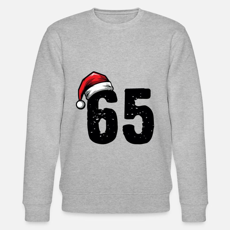 65 Numéro Noël - Sweat bio CHANGER Stanley/Stella Unisexe - gris chiné