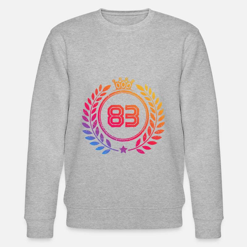 83 Couronne numérique - Sweat bio CHANGER Stanley/Stella Unisexe - gris chiné
