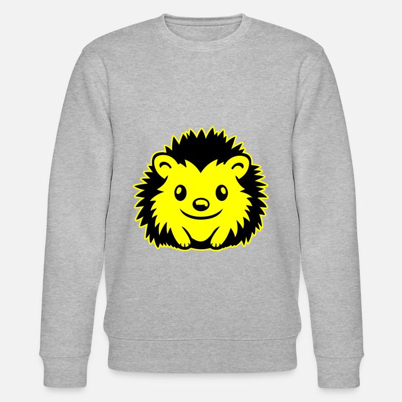 Igel Comic Niedlich - Stanley/Stella Unisex Bio-Sweatshirt CHANGER  - Grau meliert