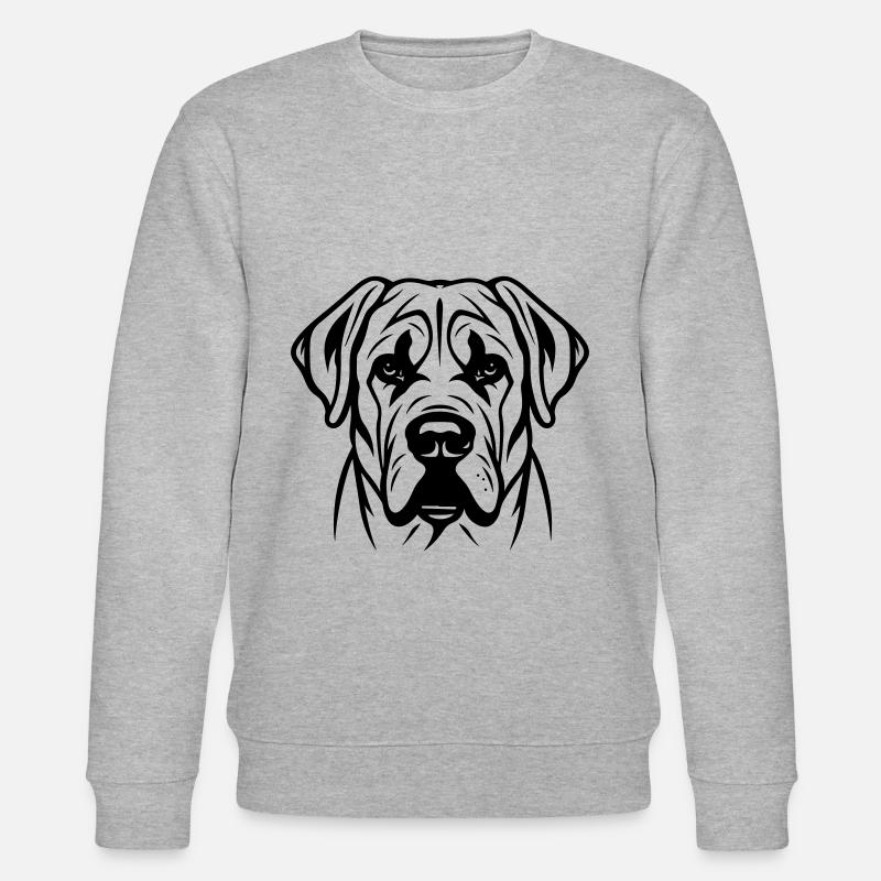 Tête de chien Kangal - Sweat bio CHANGER Stanley/Stella Unisexe - gris chiné