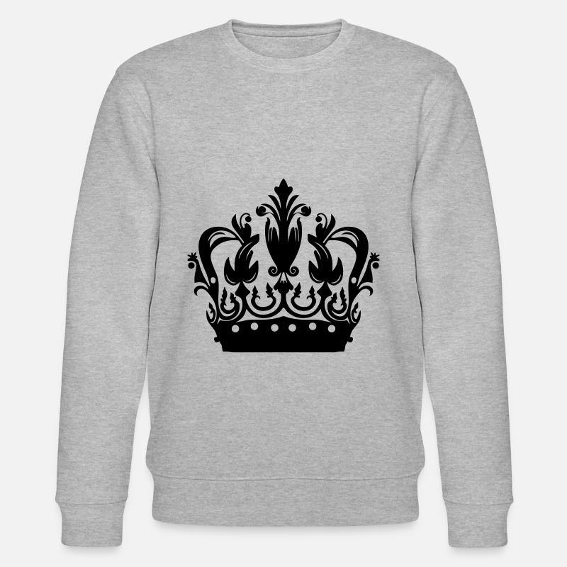 Krone Symbol - Stanley/Stella Unisex Bio-Sweatshirt CHANGER  - Grau meliert