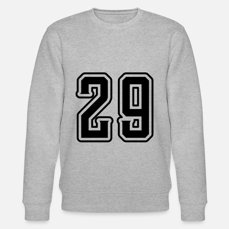 29 Zahl symbol - Stanley/Stella Unisex Bio-Sweatshirt CHANGER  - Grau meliert