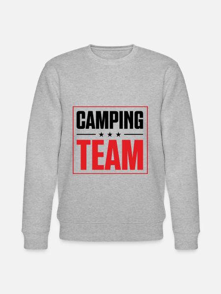 Camping Team - Stanley/Stella Unisex Bio-Sweatshirt CHANGER - Grau meliert