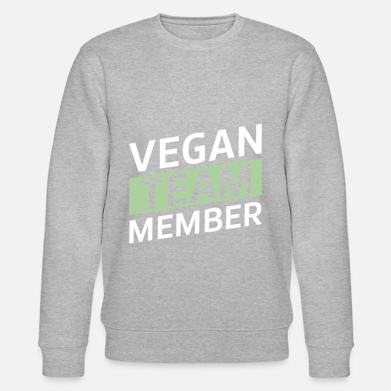 Équipe végétalienne - Sweat bio CHANGER Stanley/Stella Unisexe - gris chiné