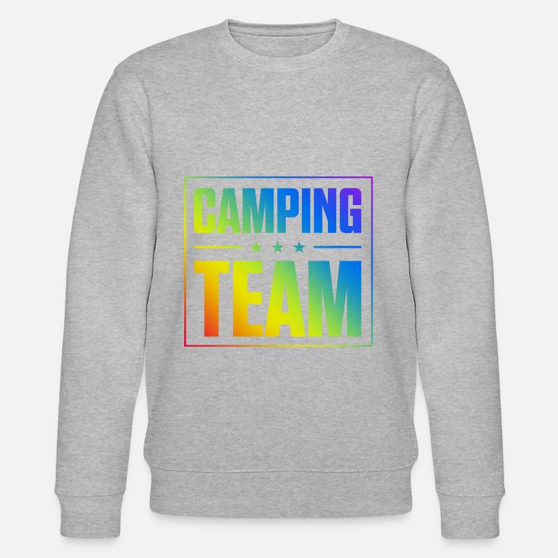 Camping Team - Stanley/Stella Unisex Bio-Sweatshirt CHANGER  - Grau meliert