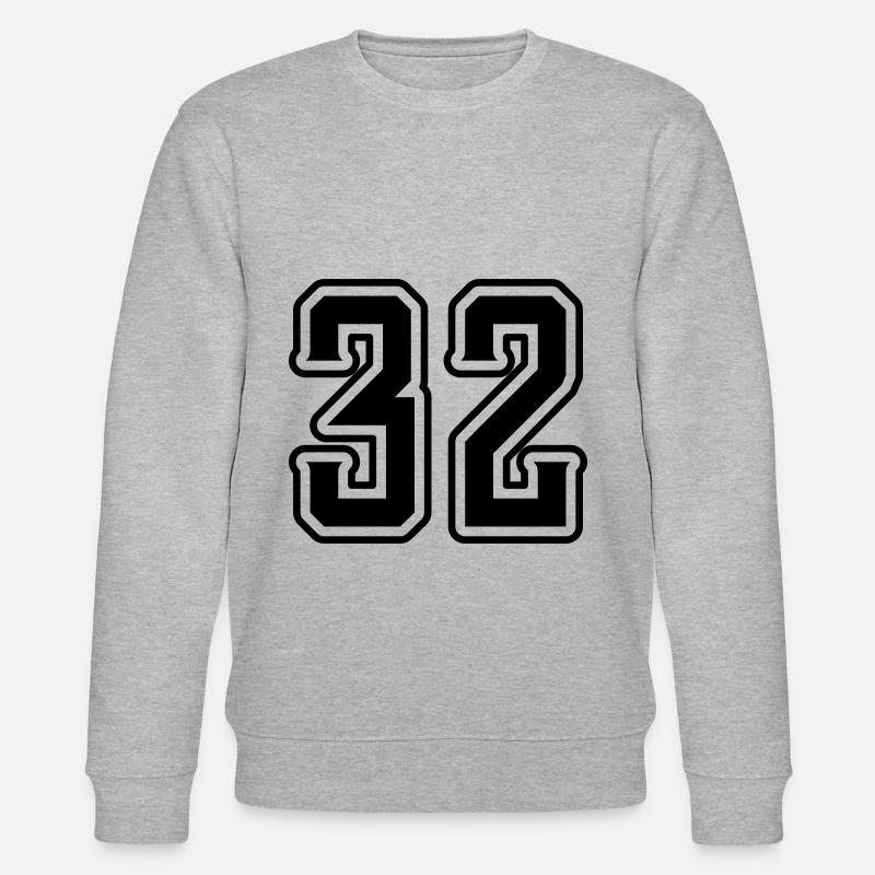 32 number symbol - Stanley/Stella CHANGER Unisex Organic Sweatshirt - heather grey