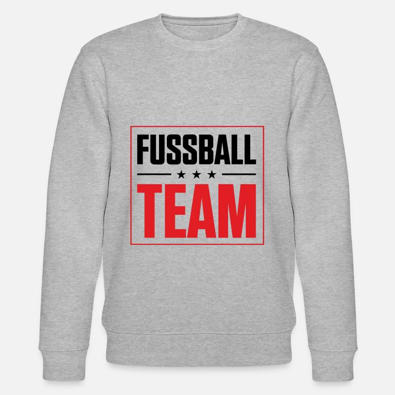 Fussball Team - Stanley/Stella Unisex Bio-Sweatshirt CHANGER  - Grau meliert