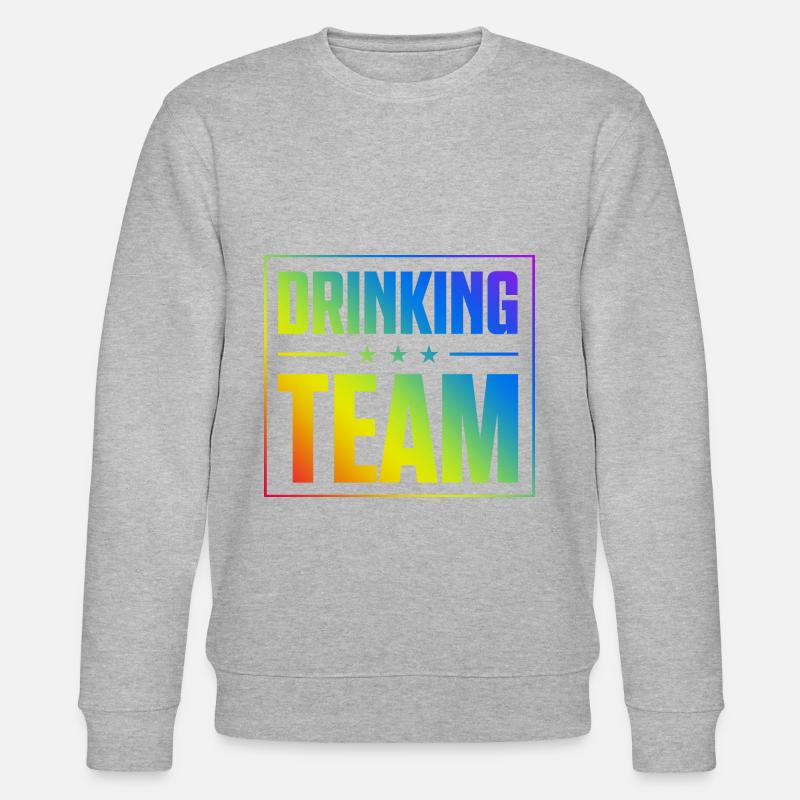 Drinking Team - Stanley/Stella Unisex Bio-Sweatshirt CHANGER  - Grau meliert