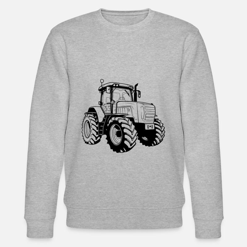 Traktor Symbol - Stanley/Stella Unisex Bio-Sweatshirt CHANGER  - Grau meliert
