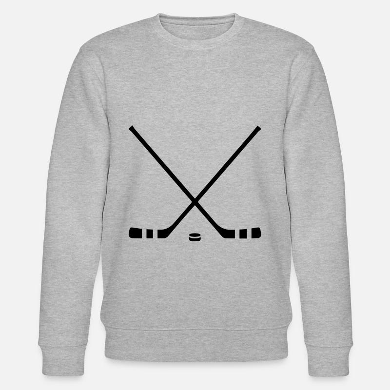 Eishockey hockeyschläger - Stanley/Stella Unisex Bio-Sweatshirt CHANGER - Grau meliert