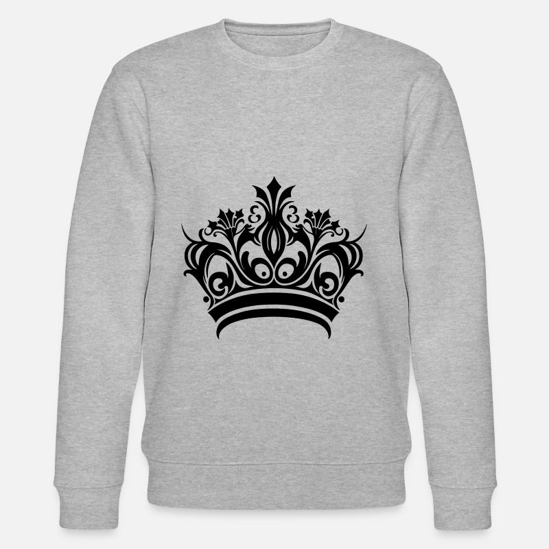 Symbole de la couronne - Sweat bio CHANGER Stanley/Stella Unisexe - gris chiné