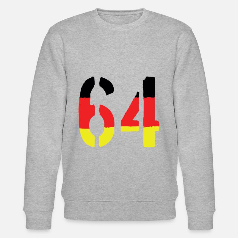 64 Symbole numérique Allemagne - Sweat bio CHANGER Stanley/Stella Unisexe - gris chiné