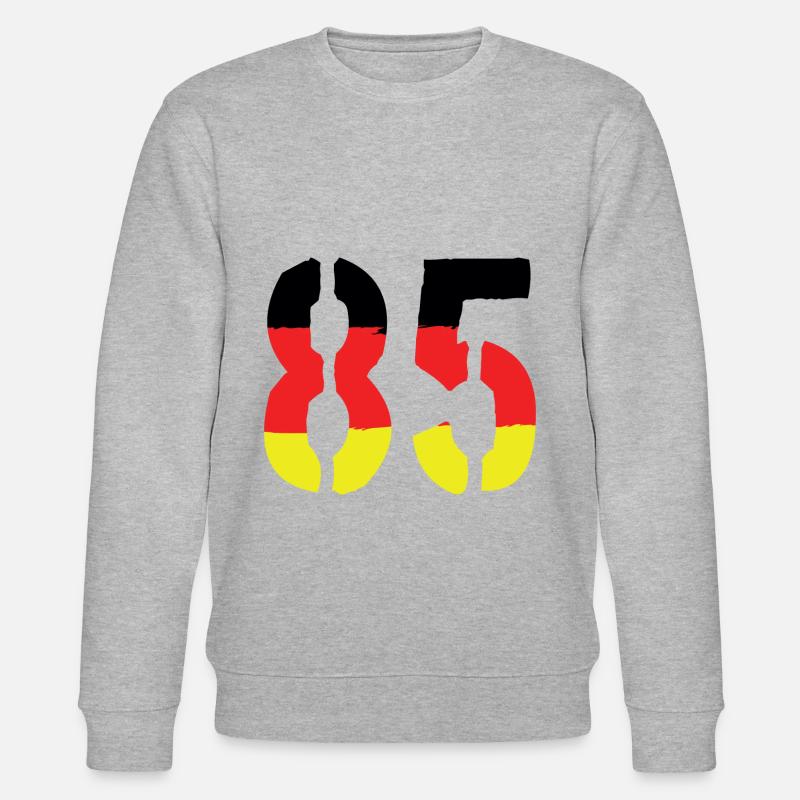 85 Symbole numérique Allemagne - Sweat bio CHANGER Stanley/Stella Unisexe - gris chiné