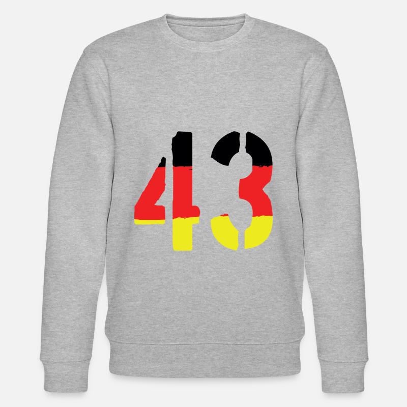 43 Symbole numérique Allemagne - Sweat bio CHANGER Stanley/Stella Unisexe - gris chiné