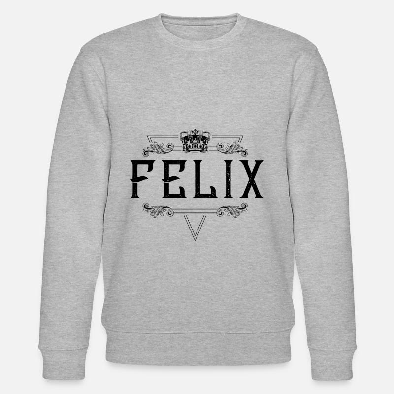Felix Name - Stanley/Stella Unisex Bio-Sweatshirt CHANGER  - Grau meliert