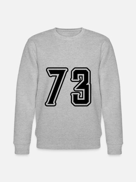 73 Number Symbol - Stanley/Stella CHANGER Unisex Organic Sweatshirt - heather grey