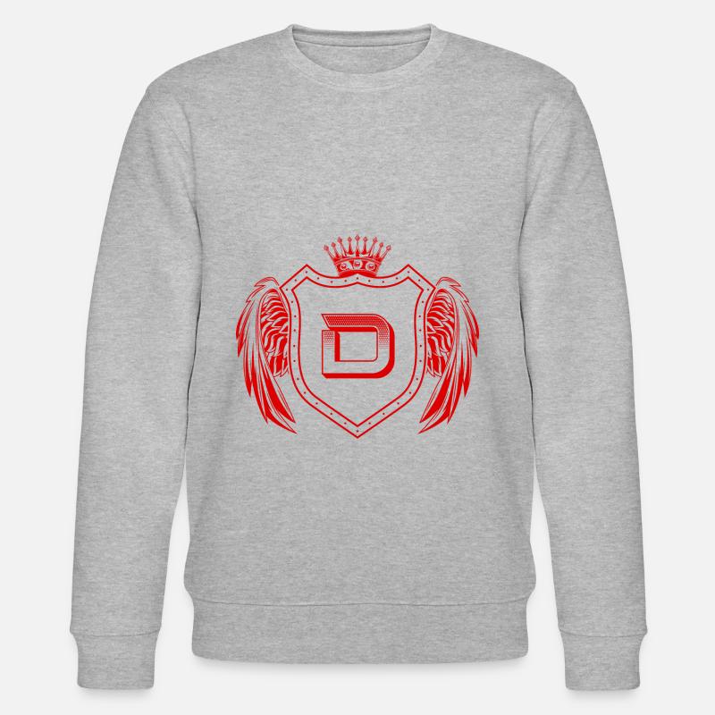 D Buchstabe Wappen - Stanley/Stella Unisex Bio-Sweatshirt CHANGER  - Grau meliert