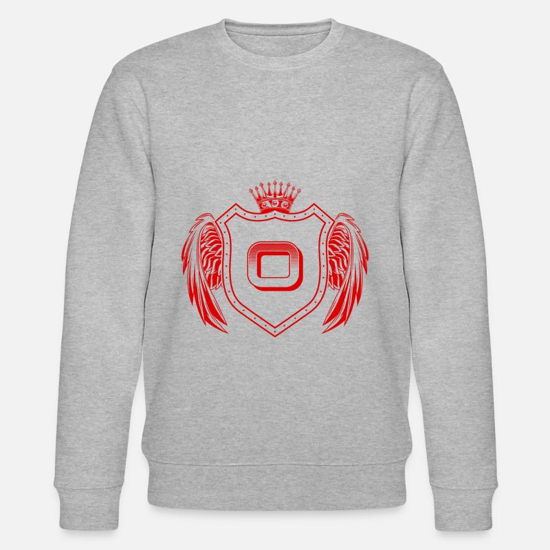 O Buchstabe Wappen - Stanley/Stella Unisex Bio-Sweatshirt CHANGER  - Grau meliert