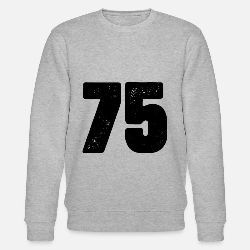 Maillot à 75 numéros - Sweat bio CHANGER Stanley/Stella Unisexe - gris chiné