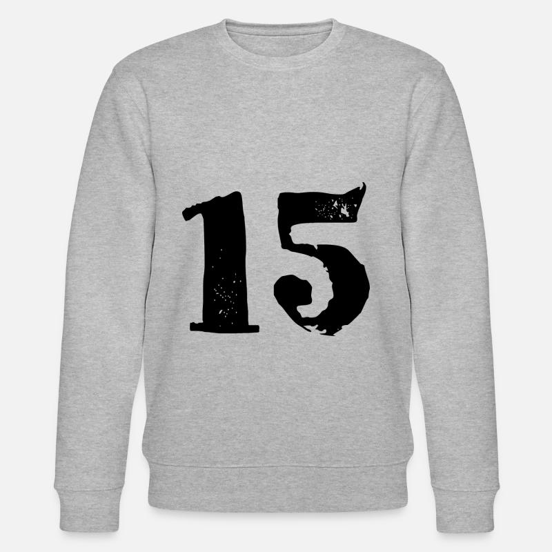 Maillot à 15 chiffres - Sweat bio CHANGER Stanley/Stella Unisexe - gris chiné