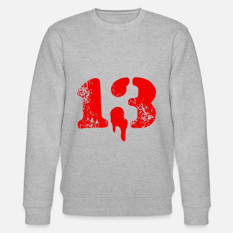 13 Symbole numérique - Sweat bio CHANGER Stanley/Stella Unisexe - gris chiné