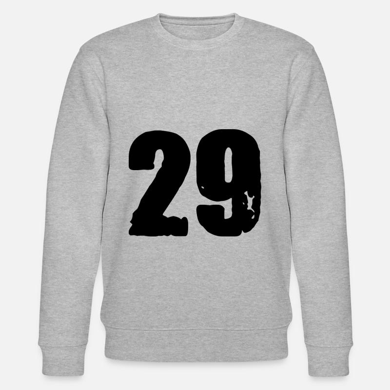 29 Zahl Trikot - Stanley/Stella Unisex Bio-Sweatshirt CHANGER  - Grau meliert