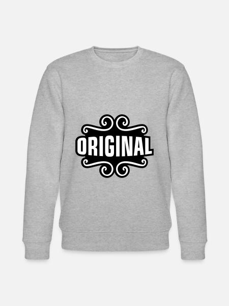 Original saying - Stanley/Stella CHANGER Unisex Organic Sweatshirt - heather grey