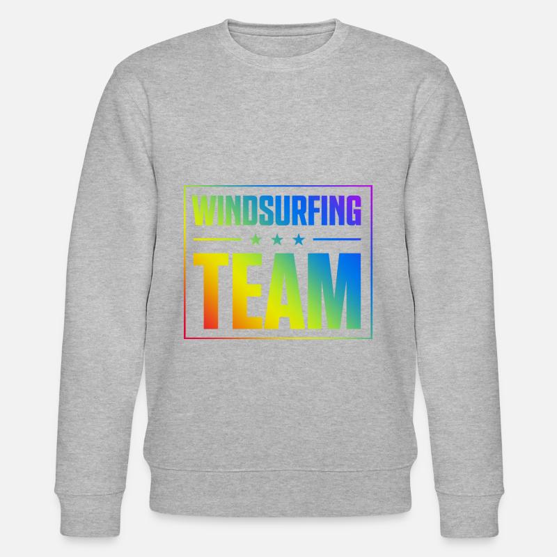 Windsurfing Team - Stanley/Stella Unisex Bio-Sweatshirt CHANGER  - Grau meliert
