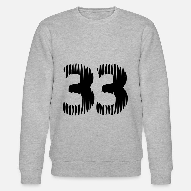 Maillot à 33 numéros - Sweat bio CHANGER Stanley/Stella Unisexe - gris chiné